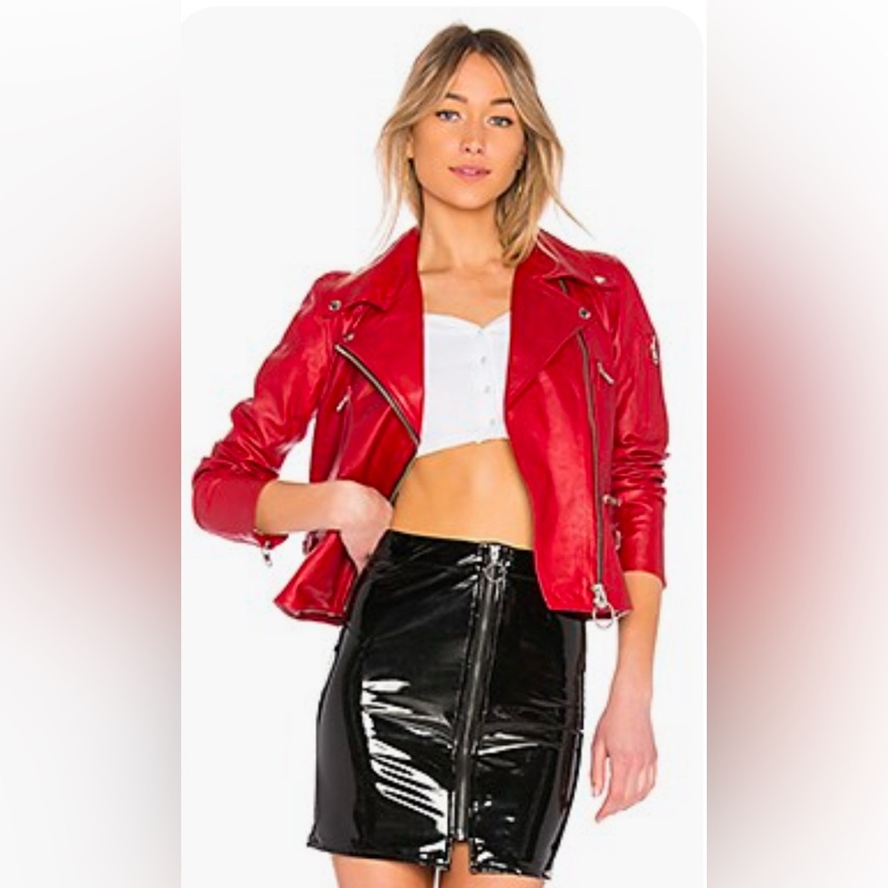 Lovers & Friends Leather Moto Jacket